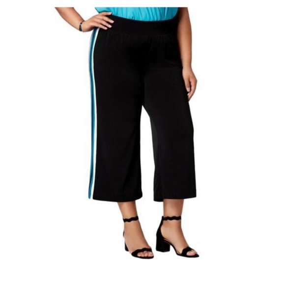 INC. Plus Wide Leg Cropped Pant - Picture 1 of 4